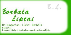 borbala liptai business card