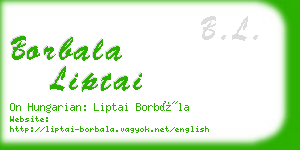 borbala liptai business card